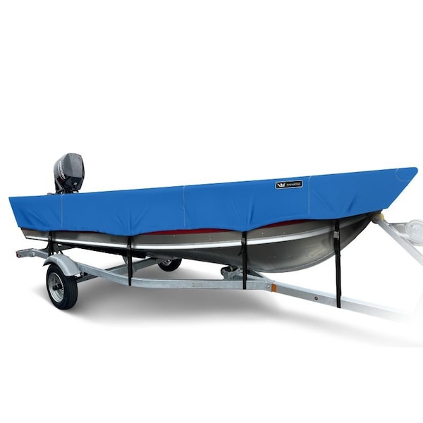 Eevelle Windstorm Boat Cover V HULL FISHING Outboard Motor w/Outboard 10' 6in. L 60in. W Royal WSVFW1060B-RYL - main